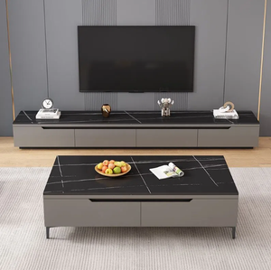 Ensemble de Meubles TV et <span class=keywords><strong>Table</strong></span> <span class=keywords><strong>Basse</strong></span> de Luxe <span class=keywords><strong>2023</strong></span>, Meuble TV Moderne avec Tiroir pour Mobilier de Salon - Product Image 4