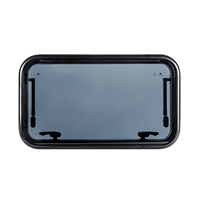 Ventanas para caravanas, autocaravanas y furgonetas de 700*450 mm con certificación E-mark/DOT, doble acristalamiento, aleación de aluminio, con mosquitera plisada.