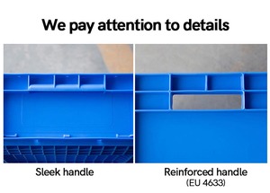 Caisses en plastique conformes aux normes européennes ODM avec couvercle, support pour couleurs et logos personnalisés - Product Image 5