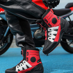 Sepatu Berkendara Premium untuk Gaya Hidup Pengendara Motor Pria, Sepatu Bot Motor Klasik dengan Tali Pengikat - Product Image 4