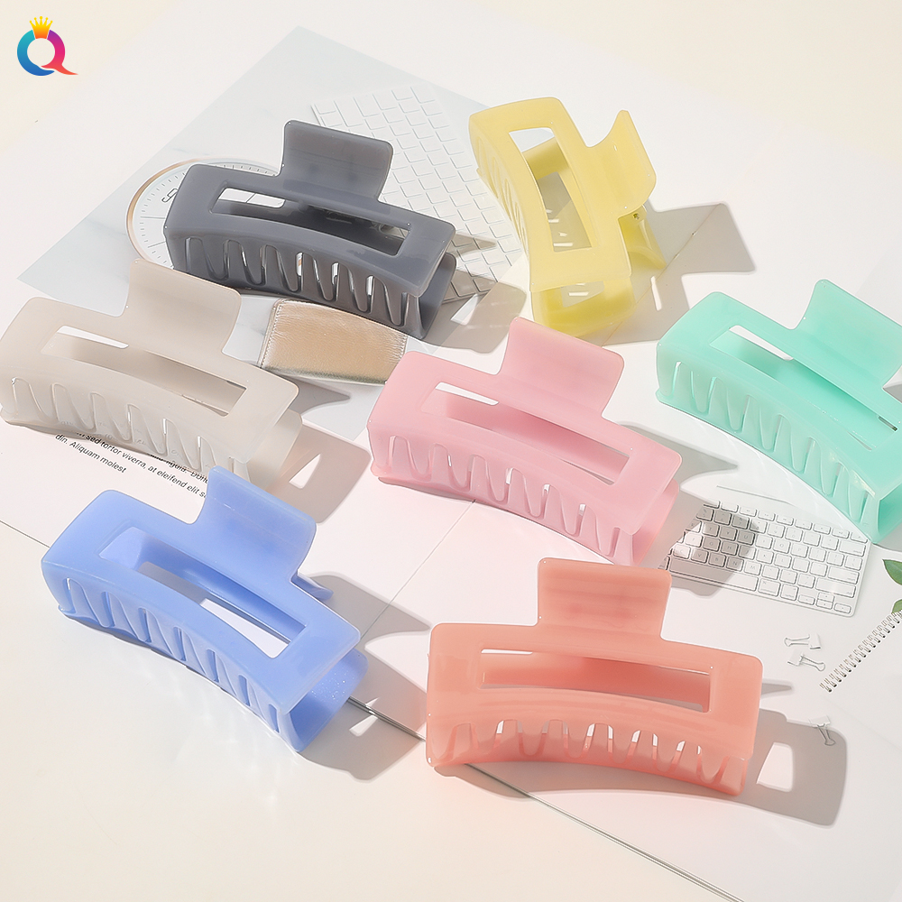 Зажим для волос пастельного цвета, прямоугольный зажим для волос с гладкой поверхностью, аксессуары для волос для женщин и девушек
