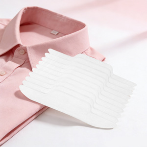 Collar Stickers For Shirts Sweat Absorbing Disposable Inner Patch Universal Size White Rectangle Shape - Product Image 3
