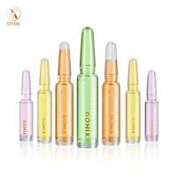 Vente en gros d'ampoules en plastique PP ou PETG colorées de 1,5 ml, 2 ml, 3 ml, 5 ml, flacon cosmétique pour sérum, ampoules en plastique pour sérum cosmétique