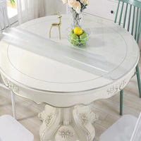 Tapis de table épais multiples en pvc, 1 pièce, résistant à l'eau et à la chaleur, panneau souple transparent