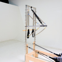 Machine de Pilates professionnelle en bois d'érable avec demi-tournebrise, équipement d'entraînement pour studio de fitness, capacité 220 kg, pour le remodelage corporel