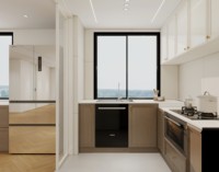 Ensemble d'armoires de cuisine modernes, prêt à assembler, armoires de cuisine modulaires, rangement intelligent, armoires de cuisine en bois massif de luxe, sur mesure
