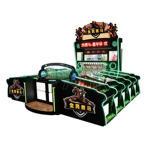 Monnayeur cheval de course en compétition arcade machine de jeu en ligne PK 10 joueurs