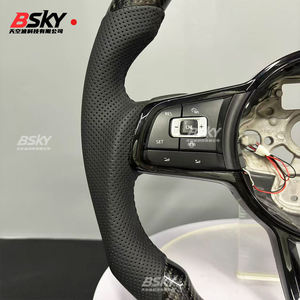 Adecuado para <span class=keywords><strong>Volkswagen</strong></span> Polo GTI GTE GLI R-Line Golf 6 Mk4 Mk5 Mk7 GTD CC Polo Golf Volante LED de fibra de carbono personalizado - Product Image 4