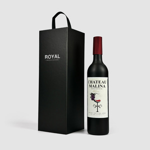 Scatola Regalo Pieghevole di Lusso Magnetica Personalizzata Premium con Goffratura e Fodera in Spugna per Vino, Whisky, Tequila, <span class=keywords><strong>Vodka</strong></span>, Soda e Bevande - Product Image 1