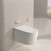Ensemble WC intelligent OEM avec bidet intégré, chauffage, commande vocale et télécommande – Cuvette de toilettes moderne pour salle de bain