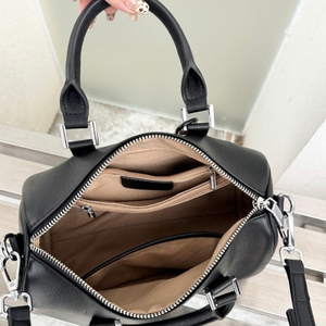 Sac bandoulière en cuir véritable forme selle avec logo personnalisable, fermeture éclair, durable, imperméable, pour femme, tendance - Product Image 6