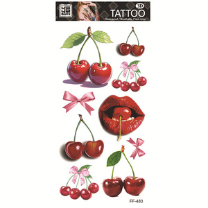 Adesivo tatuaggio temporaneo impermeabile colorato con fiori, mezza manica, rosa, tulipano, tatuaggio finto per il corpo, per donne, tatuaggio floreale per l'<span class=keywords><strong>avambraccio</strong></span> - Product Image 6