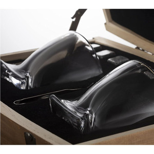 Custodia e supporto in legno personalizzati all'ingrosso 2 bicchieri pinze 8 pietre per trasportare borsa a Barrel completo da Bar Set confezione regalo da uomo con pietre di whisky Premium - Product Image 6
