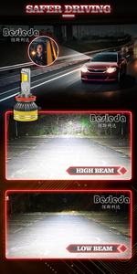 Fábrica de IKAS que suministra tubos de cobre rojos triples A12 240W 50000LM bombillas LED de superbrillo 4575 chips LED faro H1 H3 H4 H7 - Product Image 5