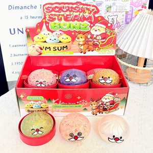 ของเล่นบีบซิลิโคนรูปซานตาคลอสแบบกล่องสุ่มลายคริสต์มาส ของเล่นบีบคลายเครียดแบบจำลองสร้างสรรค์ - Product Image 4