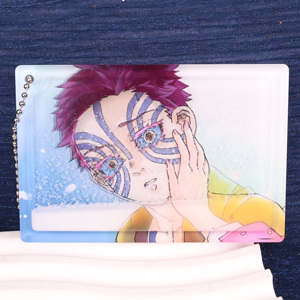 Porte-clés personnalisé en acrylique lumineux avec design liquide sable mouvant Anime - Réutilisable et durable - Product Image 1
