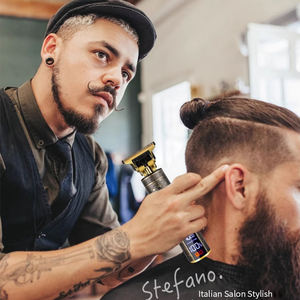 <span class=keywords><strong>Afeitadora</strong></span> Eléctrica para Hombre y Barbero Cortadora de Barba Máquina de Corte de Metal Recortadora <span class=keywords><strong>T9</strong></span> <span class=keywords><strong>Vintage</strong></span> Inalámbrica con Pantalla LED Recargable - Product Image 6