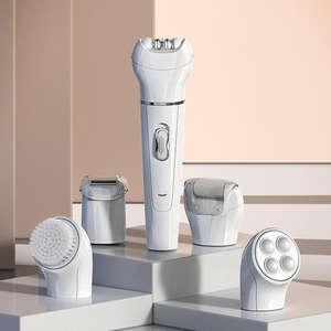 Épilateur entièrement étanche 5-en-1 épilateur multifonction lime pour les pieds masseur nettoyant pour le visage rechargeable - Product Image 6