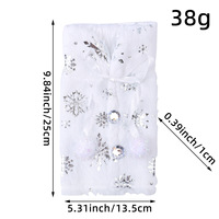 Décorations de Noël : Housse de bouteille de vin en peluche blanche, motif flocon de neige, douce, pour table, fête, ornement, coffret cadeau