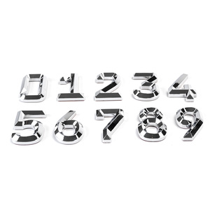 Lettres 3D en plastique ABS chromé de haute qualité, fabriquées en Indonésie, pour plaques <span class=keywords><strong>d</strong></span>'<span class=keywords><strong>immatriculation</strong></span> de voiture, autocollants pour emblèmes de <span class=keywords><strong>plaque</strong></span> <span class=keywords><strong>d</strong></span>'<span class=keywords><strong>immatriculation</strong></span> - Product Image 2