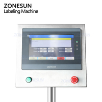 Machine d'étiquetage des coins de boîtes pliantes horizontales ZONESUN ZS-TB833R2 avec adhésif anti-effraction et scellage double face