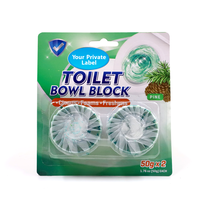 Comprimés de nettoyage automatique pour toilettes nettoyant pour cuvette 4 comprimés par paquet parfum de citron de couleur différente