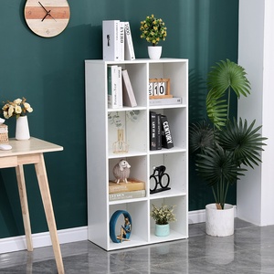 <strong>Wooden</strong> <strong>Bookcase</strong> Shelf 4 Tier Wood Bookshelf Display Stand 8 <strong>Cubes</strong> <strong>Unit</strong> - Product Image 4