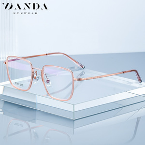 Montures de lunettes Danda R2318, rectangulaires, monture intégrale, titane pur, légères, unisexes, lunettes optiques - Product Image 1