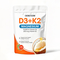 Ventes chaudes OEM : 120 capsules molles de Vitamine D3 K2 B12 pour le soutien des os, du cœur et du système immunitaire – Complément alimentaire