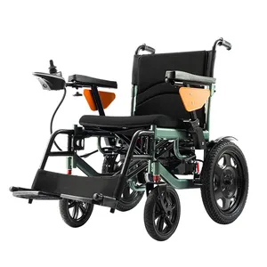 Electric Wheelchair Intelligent Automatic Foldable Lightweight Disabled Wheelchair Car Elderly Walker