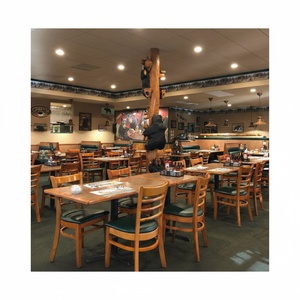 ชุดเฟอร์นิเจอร์โต๊ะและเก้าอี้โซฟาสำหรับร้านกาแฟและร้านอาหารทำจากหนังหินอ่อนทรงสี่เหลี่ยมทันสมัย - Product Image 1