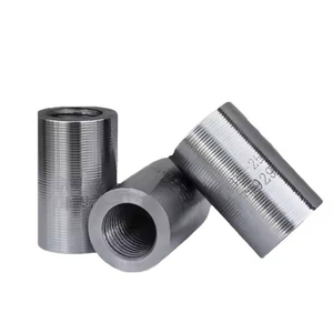 Customized Carbon Steel Zinc Alloy Reinforcing Bar Parallel Thread Rebar Splicing Coupler Connect/Sleeve with Polished Finish - Product Image 3