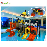 Toboggan aquatique de haute qualité pour piscine, parc aquatique pour enfants, aire de jeux extérieure, jeux aquatiques, activités Jmq-G145B