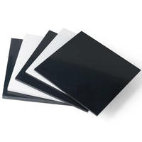 Plaque en plastique technique blanc et noir personnalisée en acétal POM, feuille de polyoxyméthylène POM, plaque en acétal Delrin