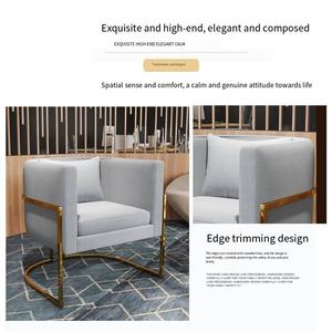 Juego de Sillas y Mesa de Conferencia Nórdicas, Mesa Pequeña Moderna y Lujosa, Juego de Sofás Combinados para Sala de Estar, Escuela, Hotel, Área de Recepción - Product Image 5