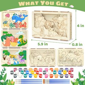 ชุดงานฝีมือภาพ<span class=keywords><strong>วาด</strong></span>ไม้ 3 มิติสำหรับเด็ก - ชุดป<span class=keywords><strong>ร</strong></span>ิศนา<span class=keywords><strong>ร</strong></span>ะบายสีไม้ DIY ใหม่ งานฝีมือไม้ส<span class=keywords><strong>ร</strong></span>้างส<span class=keywords><strong>ร</strong></span><span class=keywords><strong>ร</strong></span>ค์และเสริมกา<span class=keywords><strong>ร</strong></span>เรียนรู้สำหรับเด็ก - Product Image 3