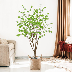 Venta caliente Artificial japonés campana árbol bonsái Enkianthus árbol hojas plantas en maceta realistas para Centro Comercial <span class=keywords><strong>restaurante</strong></span> decoración 5 pies - Product Image 3