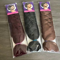 Extensions de cheveux synthétiques ultra douces pour tresses jumbo, 82 pouces, 330g, qualité supérieure, lisses africaines, pré-étirées pour tressage
