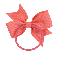 Chouchou en ruban gros grain pour enfants, nœud élastique pour petites filles, support queue de cheval, accessoires pour cheveux, 50 pièces à la mode