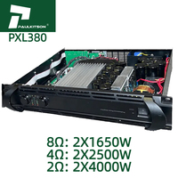 Amplificateur audio professionnel de classe D Paulkitson PXL380 2/4/8 Ohm Stéréo Son Bass Subwoofer Métal XLR Scène Karaoké