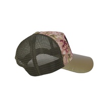 Casquettes de camionneur 5 panneaux personnalisées avec logo, design tendance, en maille 100 % polyester, avec patch brodé, casquette de sport pour usage extérieur et décontracté