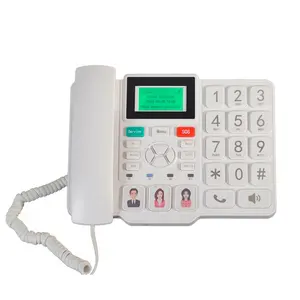 OEM ODM 4G VoLTE FM fester drahtloser Terminal großer Knopf hochleistungslautsprecher für Eltern SOS-Anruf kabelloses Festnetztelefon