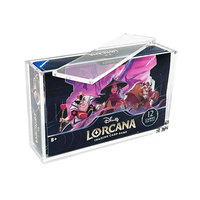 Boîte de présentation en acrylique transparente avec protection UV avancée pour Lorcana TCG Chapter Booster Box