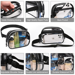 Riñonera de pvc transparente para hombre, bolso de cinturón para correr, personalizado, portátil, impermeable, para exteriores - Product Image 4