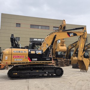 รถขุดตีนตะขาบ CAT 320D มือสอง ใช้งานน้อย นำเข้าจากญี่ปุ่นแท้ น้ำหนัก 20 ตัน ระบบไฮดรอลิก ปรับปรุงใหม่สำหรับงานก่อสร้าง - Product Image 1