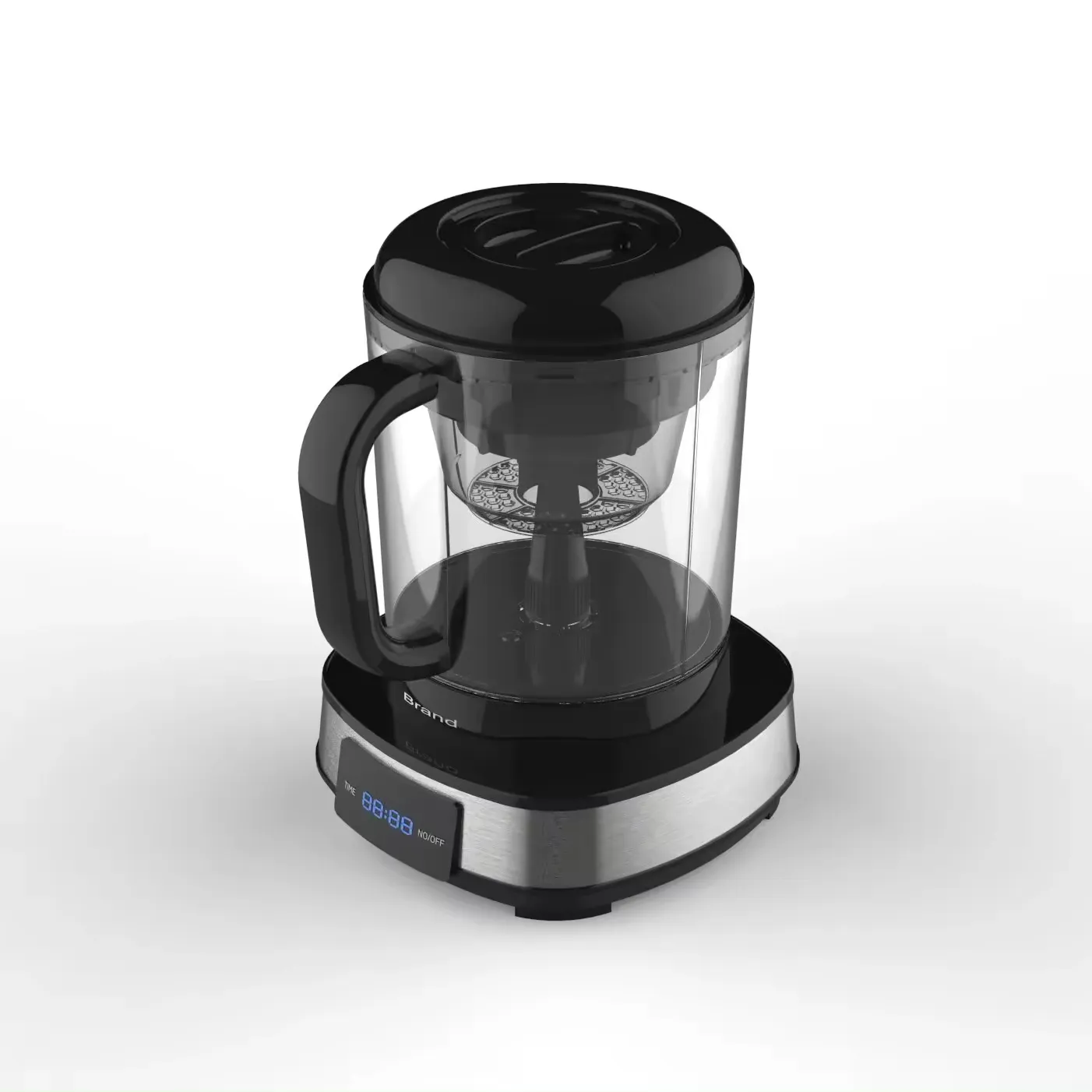 USB taşınabilir espresso soğuk demlemek kahve içecek makinesi büyük buzlu çay 1L soğuk demlemek sürahi dağıtıcı kavanoz ön metal dekoratif