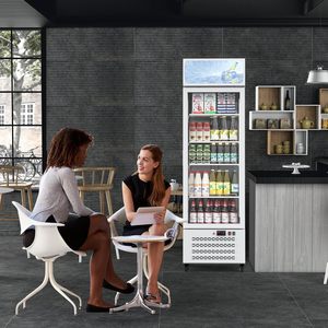 Réfrigérateur commercial avec porte vitrée, éclairage LED doux, réfrigérateur vertical, 3 étagères réglables, dégivrage automatique - Product Image 2