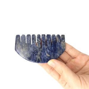 Guasha Pettine di Massaggio Giada Pietra Raschiando Guasha Strumenti di Lapis Lazuli Naturali <span class=keywords><strong>Gua</strong></span> <span class=keywords><strong>Sha</strong></span> Pettine - Product Image 6