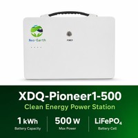Centrale Électrique Portable XDQ Pioneer1-500 1kWh, Batterie LiFePO4 314Ah, Générateur Solaire 500W MPPT pour Sauvegarde Domestique, Prise en Charge OEM