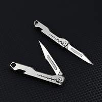 Mini couteau utilitaire de poche porte-clés en titane couteau pliant de poche